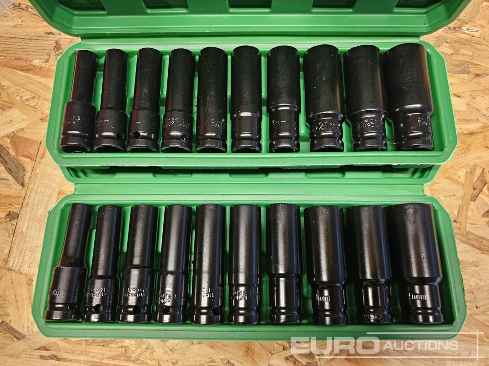 Unused 10Pcs 1/2" Deep Impact Socket Set (10mm-24mm) (2 of) - Verkstedutstyr: bilde 1 Unused 10Pcs 1/2" Deep Impact Socket Set (10mm-24mm) (2 of) - Verkstedutstyr: bilde 1