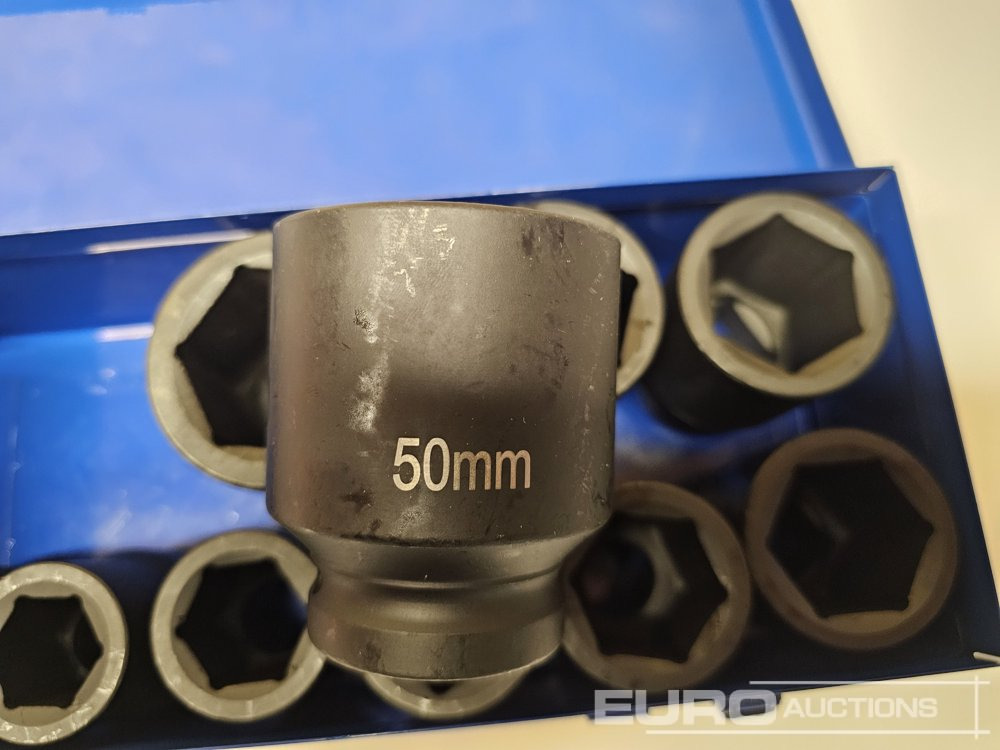 Unused 10Pcs 1" Impact Socket Set (22mm-50mm) - Verkstedutstyr: bilde 5 Unused 10Pcs 1" Impact Socket Set (22mm-50mm) - Verkstedutstyr: bilde 5