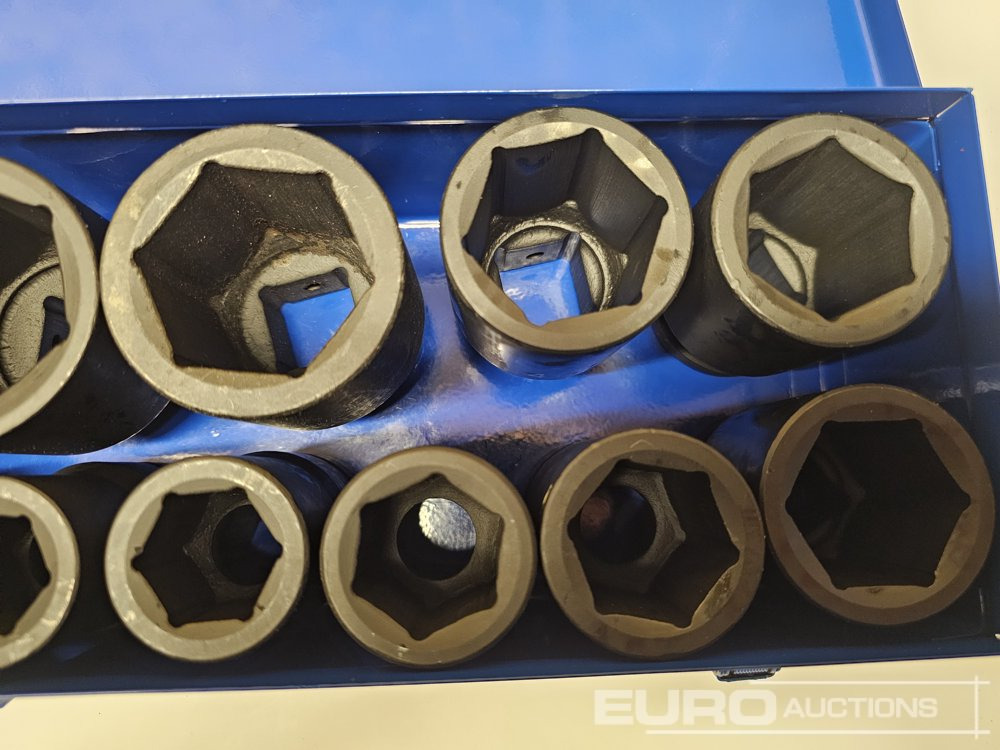 Unused 10Pcs 1" Impact Socket Set (22mm-50mm) - Verkstedutstyr: bilde 3 Unused 10Pcs 1" Impact Socket Set (22mm-50mm) - Verkstedutstyr: bilde 3