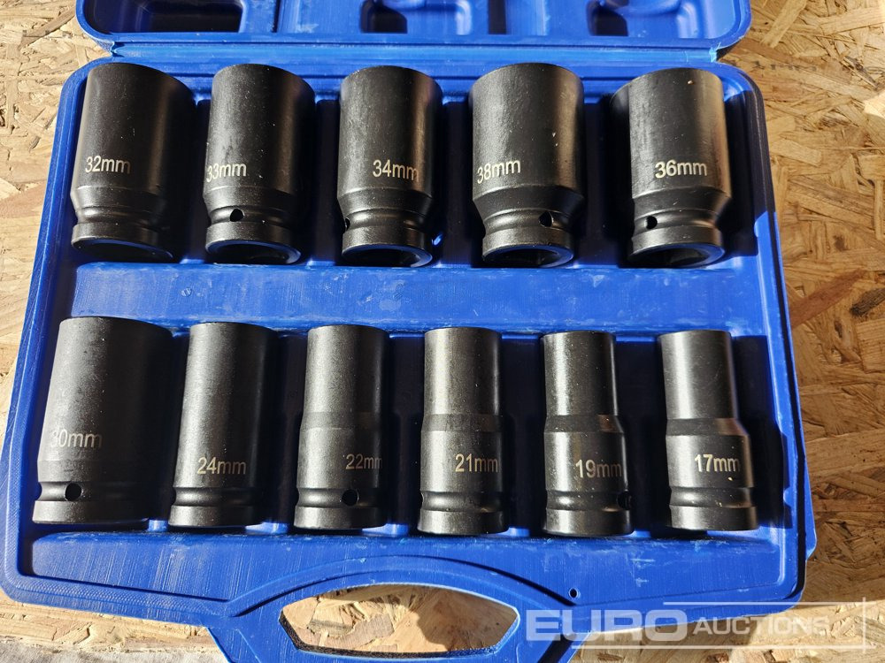 Unused 11Pcs 3/4" Impact Socket Set (17mm-36mm) - Verkstedutstyr: bilde 1 Unused 11Pcs 3/4" Impact Socket Set (17mm-36mm) - Verkstedutstyr: bilde 1