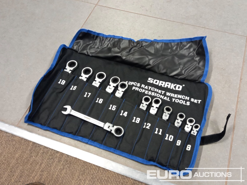 Unused 12pcs Flexible Ratchet Spanner Set, 8-19 mm - Verkstedutstyr: bilde 3 Unused 12pcs Flexible Ratchet Spanner Set, 8-19 mm - Verkstedutstyr: bilde 3