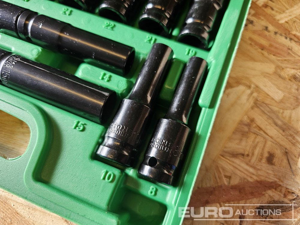 Unused 15Pcs 1/2" Deep Impact Socket Set (10mm-32mm) - Verkstedutstyr: bilde 2 Unused 15Pcs 1/2" Deep Impact Socket Set (10mm-32mm) - Verkstedutstyr: bilde 2