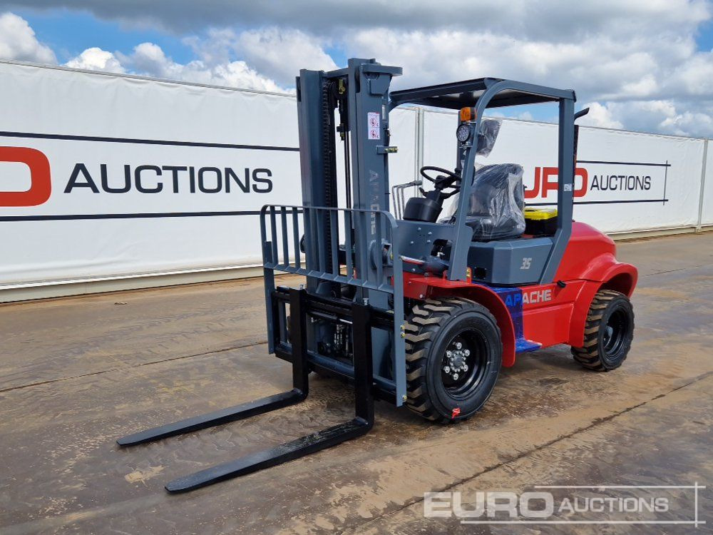 Unused 2025 Apache CPCD35 Diesel Rough Terrain Forklift, 2 Stage Mast, Sideshift - Terrenggående gaffeltruck: bilde 2 Unused 2025 Apache CPCD35 Diesel Rough Terrain Forklift, 2 Stage Mast, Sideshift - Terrenggående gaffeltruck: bilde 2