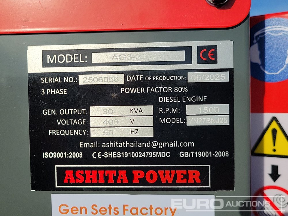 Elektrisk generator Unused 2025 Ashita Power AG3-30: bilde 35