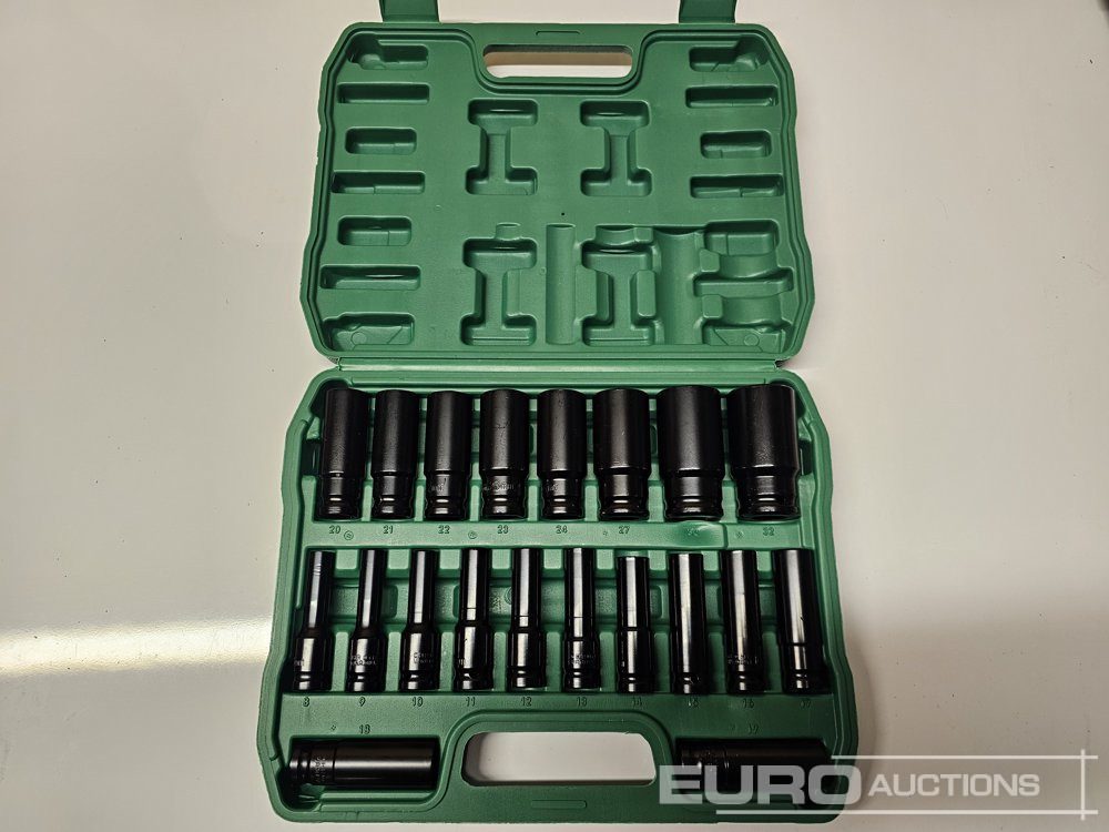 Unused 20Pcs 1/2" Deep Impact Socket Set (8mm-32mm) - Verkstedutstyr: bilde 1 Unused 20Pcs 1/2" Deep Impact Socket Set (8mm-32mm) - Verkstedutstyr: bilde 1