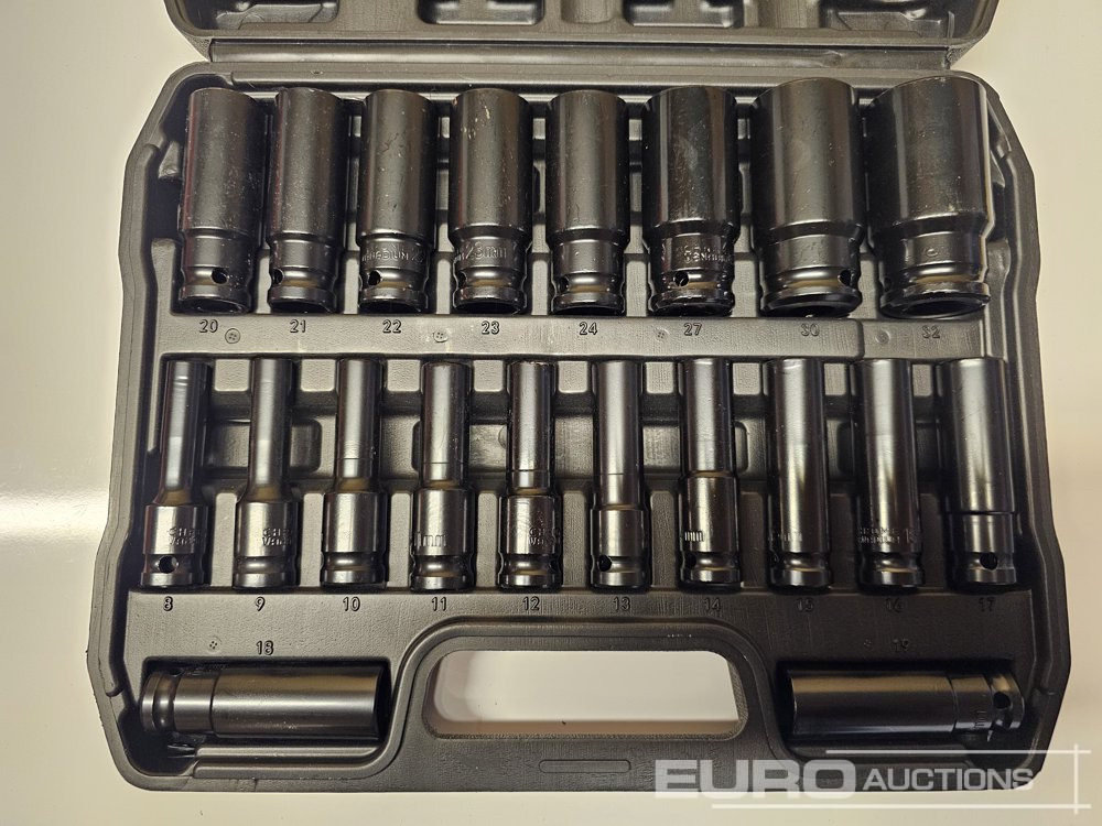 Unused 20Pcs 1/2" Deep Impact Socket Set (8mm-32mm) - Verkstedutstyr: bilde 2 Unused 20Pcs 1/2" Deep Impact Socket Set (8mm-32mm) - Verkstedutstyr: bilde 2