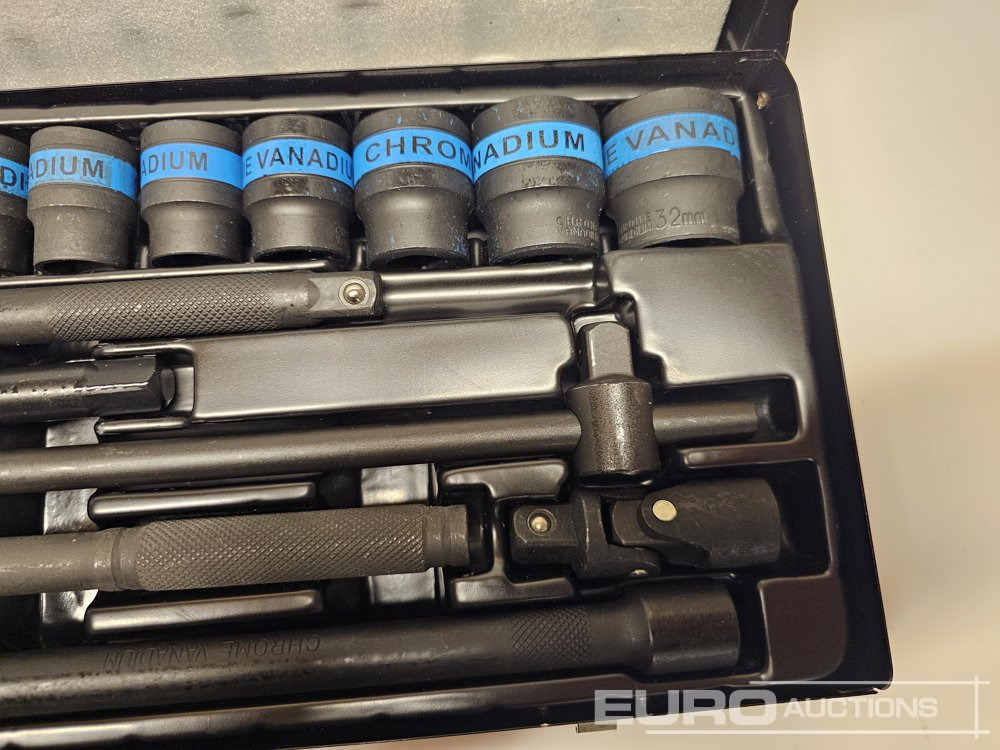 Unused 24Pcs1/2" Impact Socket 7 Ratchet Set (8mm-32mm) - Verkstedutstyr: bilde 4 Unused 24Pcs1/2" Impact Socket 7 Ratchet Set (8mm-32mm) - Verkstedutstyr: bilde 4