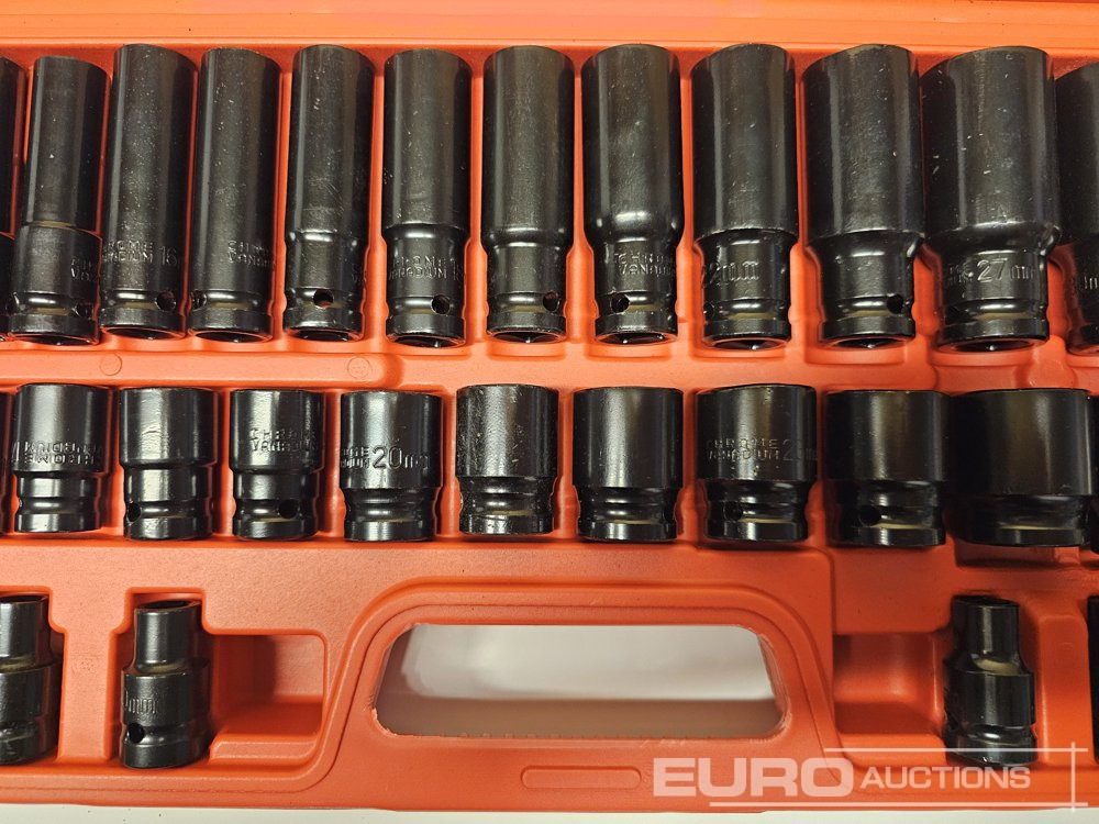 Unused 35Pcs 1/2" Deep Impact Socket Set (8mm-32mm) - Verkstedutstyr: bilde 1 Unused 35Pcs 1/2" Deep Impact Socket Set (8mm-32mm) - Verkstedutstyr: bilde 1