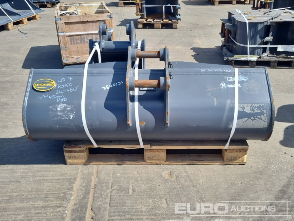 Unused Strickland 60" Ditching, 18" Digging Bucket 45mm Pin to suit 4-6 Ton Excavator - Skuffe: bilde 4 Unused Strickland 60" Ditching, 18" Digging Bucket 45mm Pin to suit 4-6 Ton Excavator - Skuffe: bilde 4