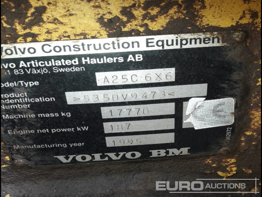 Volvo A25C - Rammestyrt dumper: bilde 5 Volvo A25C - Rammestyrt dumper: bilde 5
