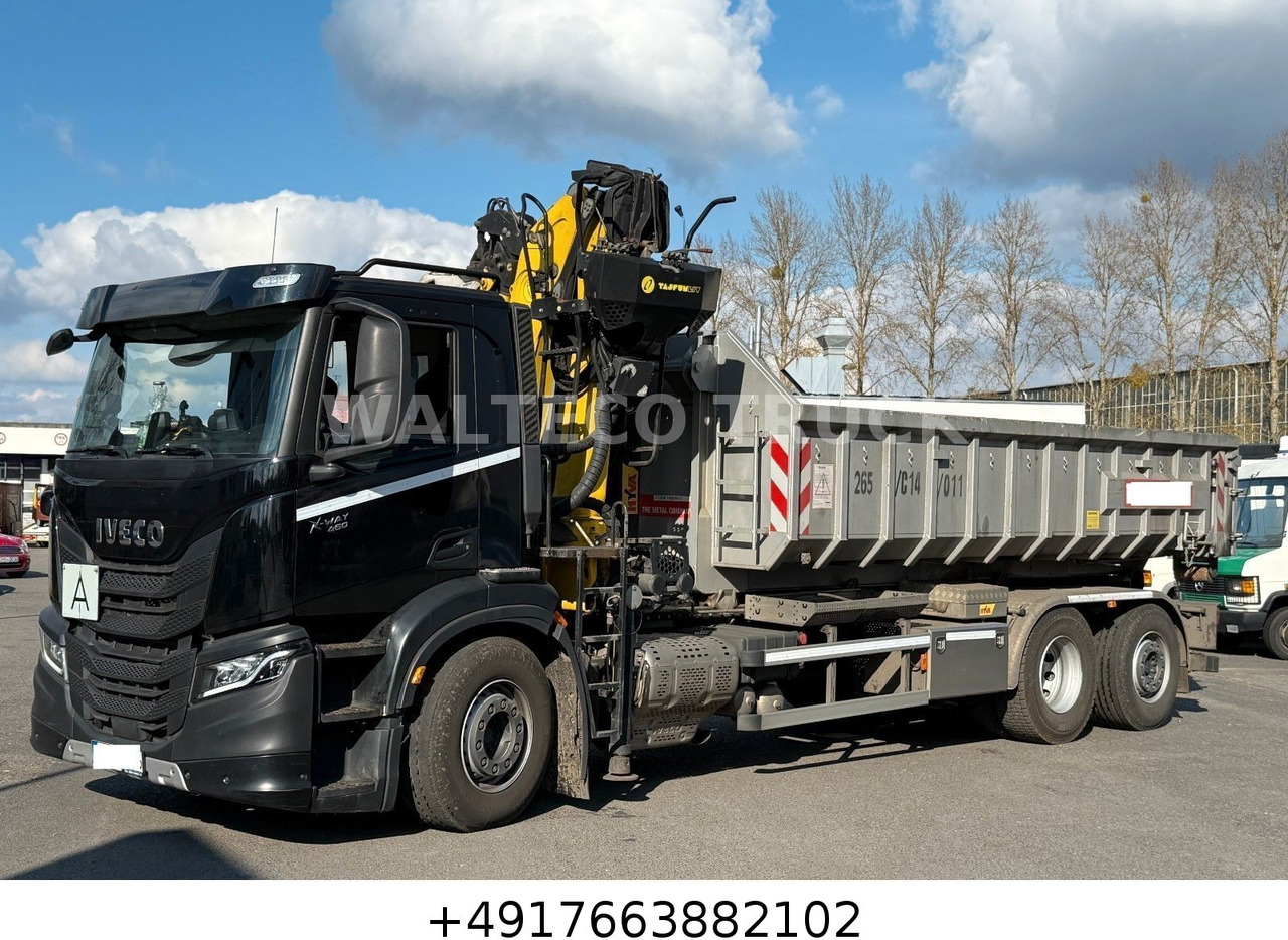 Iveco X Way 460/Abroll HYVA/KRAN TAYFUN/LENKACHSE - Krokbil: bilde 1 Iveco X Way 460/Abroll HYVA/KRAN TAYFUN/LENKACHSE - Krokbil: bilde 1