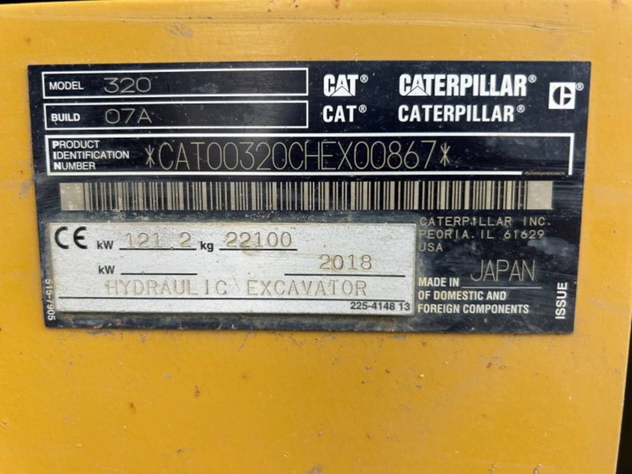 CAT 320 - Beltegraver: bilde 5 CAT 320 - Beltegraver: bilde 5