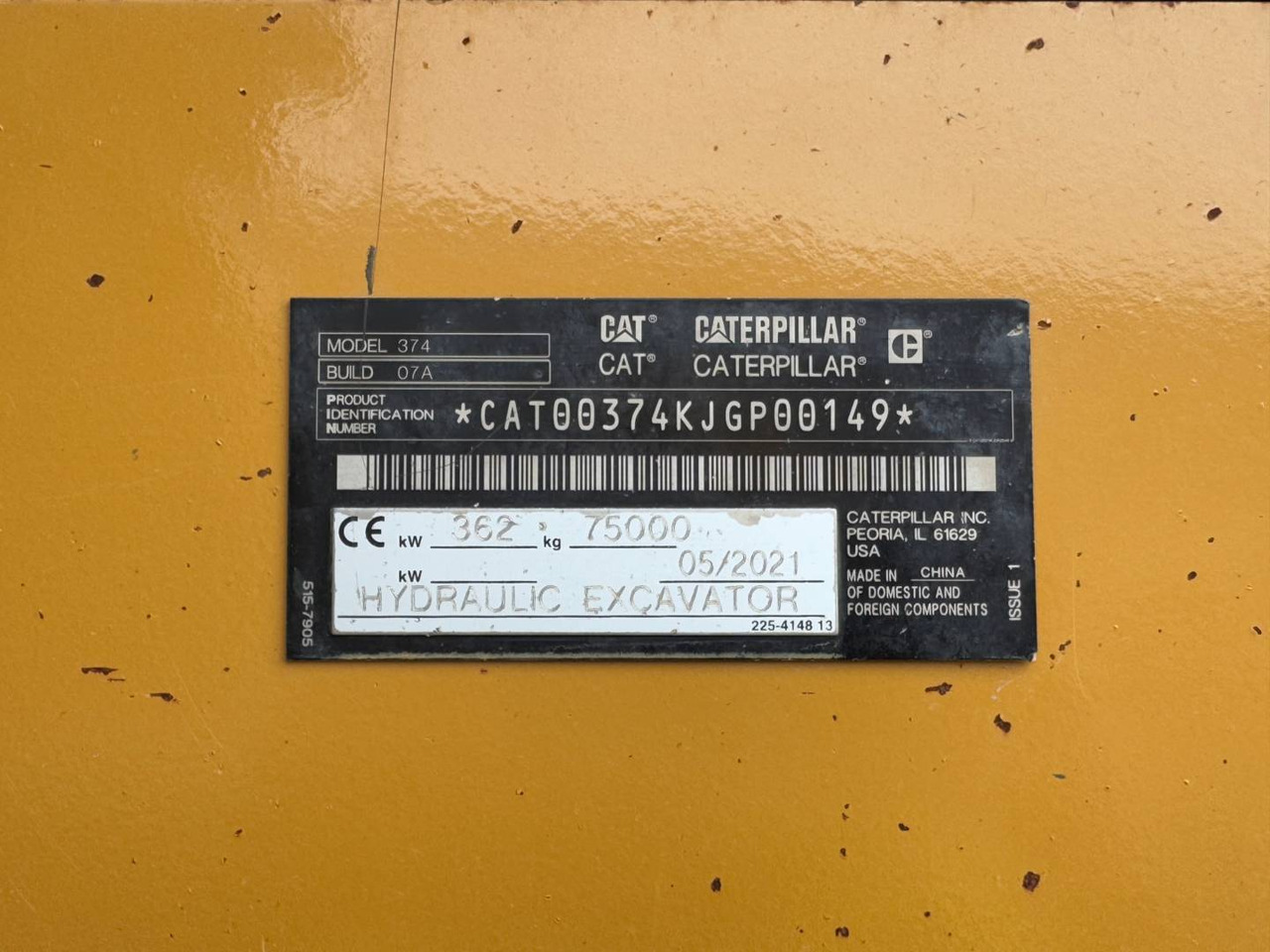 CAT 374-07 - Beltegraver: bilde 5 CAT 374-07 - Beltegraver: bilde 5