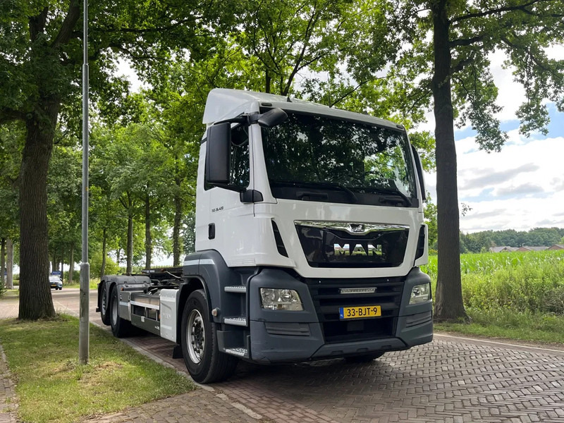 MAN TGS 26.420 container systeem met kabels - Container-transport/ Vekselflak lastebil: bilde 1 MAN TGS 26.420 container systeem met kabels - Container-transport/ Vekselflak lastebil: bilde 1