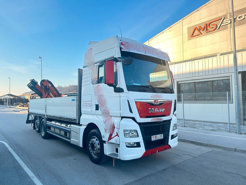 MAN TGX 26.440 - Planbil, Kranbil: bilde 1 MAN TGX 26.440 - Planbil, Kranbil: bilde 1