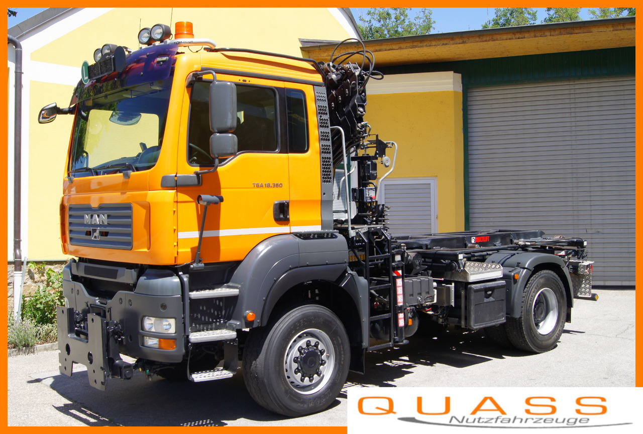 MAN TGA 18.360 BL 4x4/Euro 4/TÜV/HIAB 111/MULTILIFT/Winterdienst - Krokbil, Kranbil: bilde 1 MAN TGA 18.360 BL 4x4/Euro 4/TÜV/HIAB 111/MULTILIFT/Winterdienst - Krokbil, Kranbil: bilde 1