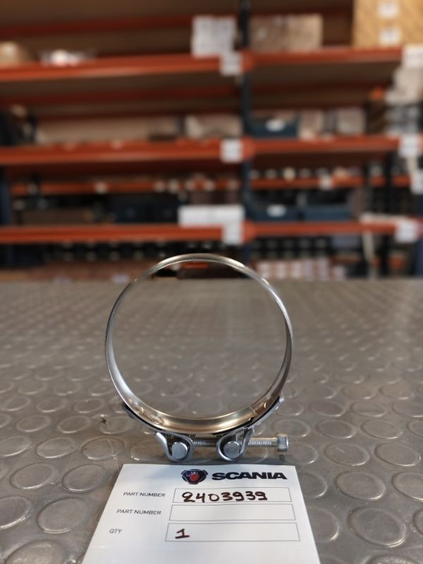 SCANIA BAND CLAMP 2403939 - Motor og deler for Lastebil: bilde 1 SCANIA BAND CLAMP 2403939 - Motor og deler for Lastebil: bilde 1
