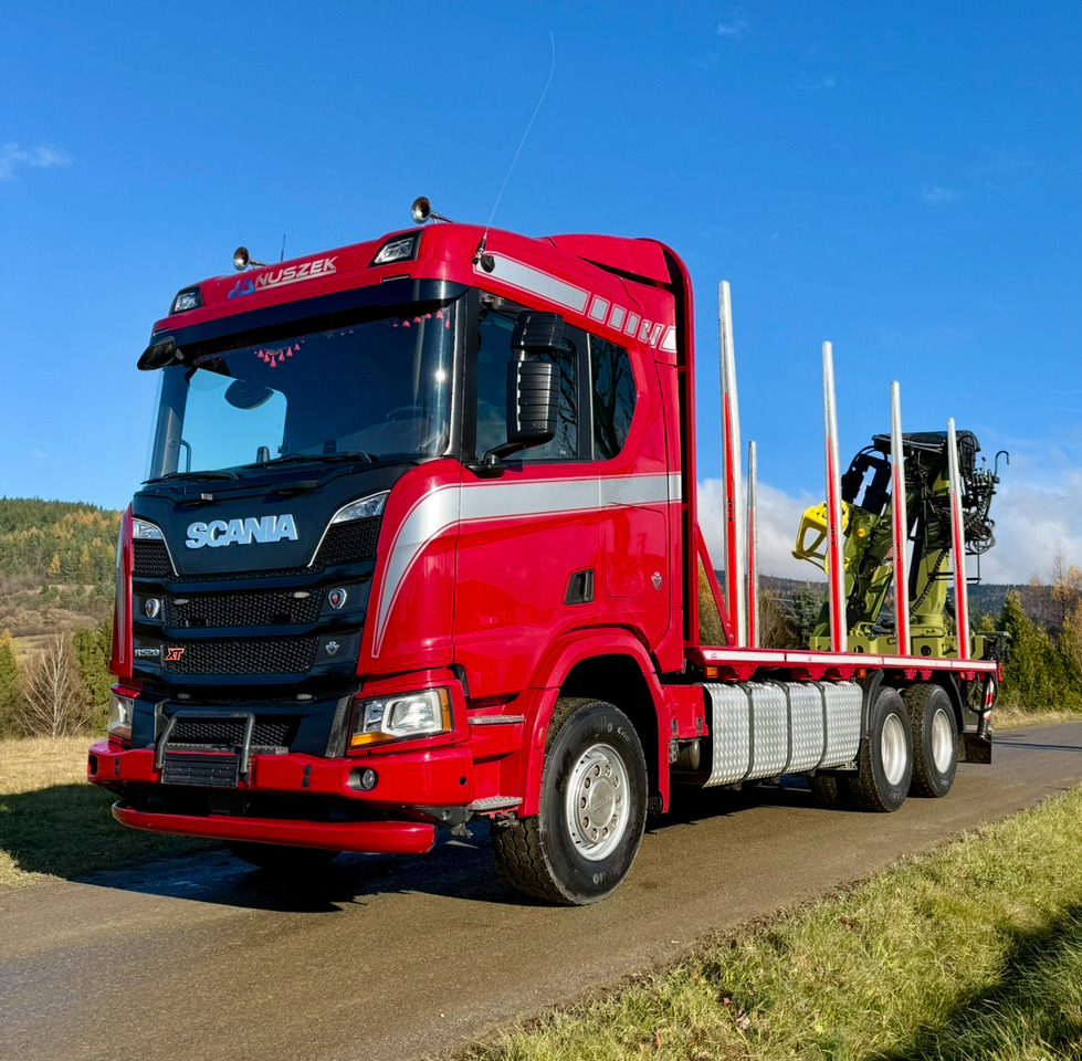 SCANIA R520 XT - Tømmerbil, Kranbil: bilde 1 SCANIA R520 XT - Tømmerbil, Kranbil: bilde 1