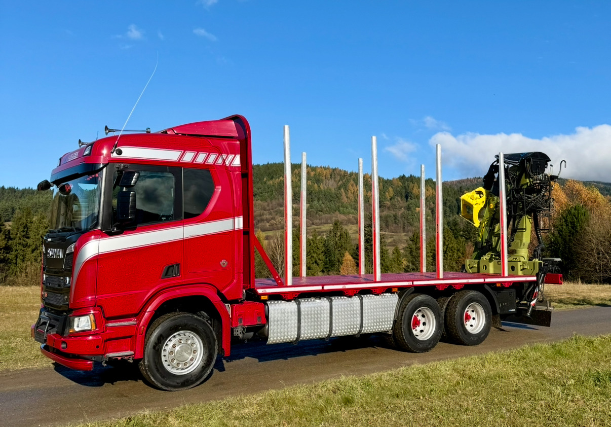 SCANIA R520 XT - Tømmerbil, Kranbil: bilde 2 SCANIA R520 XT - Tømmerbil, Kranbil: bilde 2