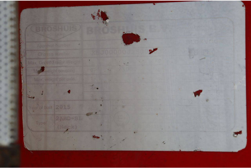 Lavloader semitrailer Broshuis 2ABSD-SL/1: bilde 16