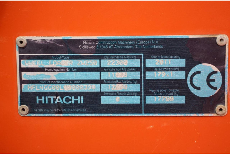 Hjullaster Hitachi ZW250: bilde 19