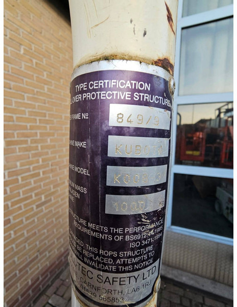 Minigraver Kubota K008-3: bilde 11