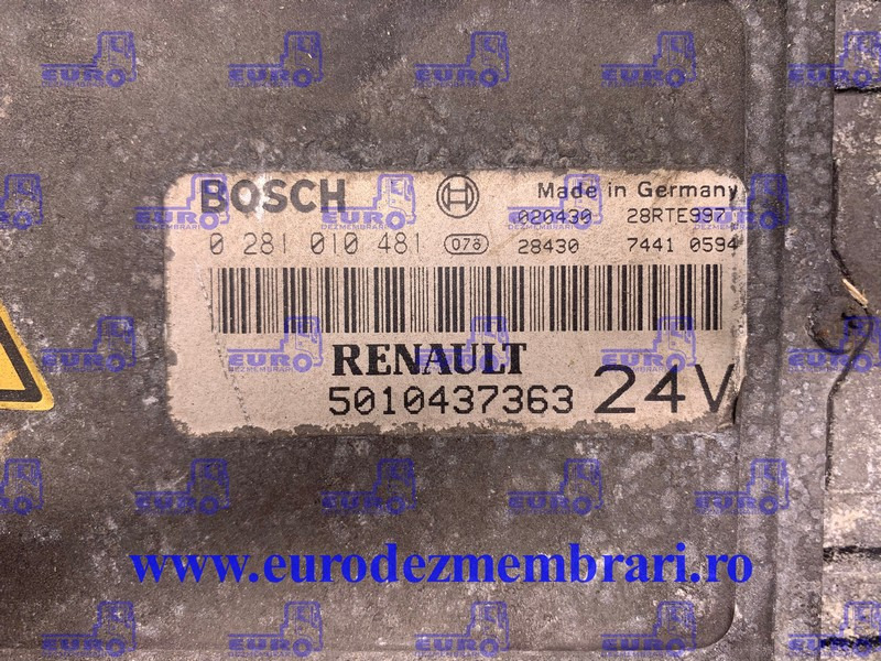CALCULATOR MOTOR RENAULT 5010437363 - Styreenhet for Lastebil: bilde 2 CALCULATOR MOTOR RENAULT 5010437363 - Styreenhet for Lastebil: bilde 2