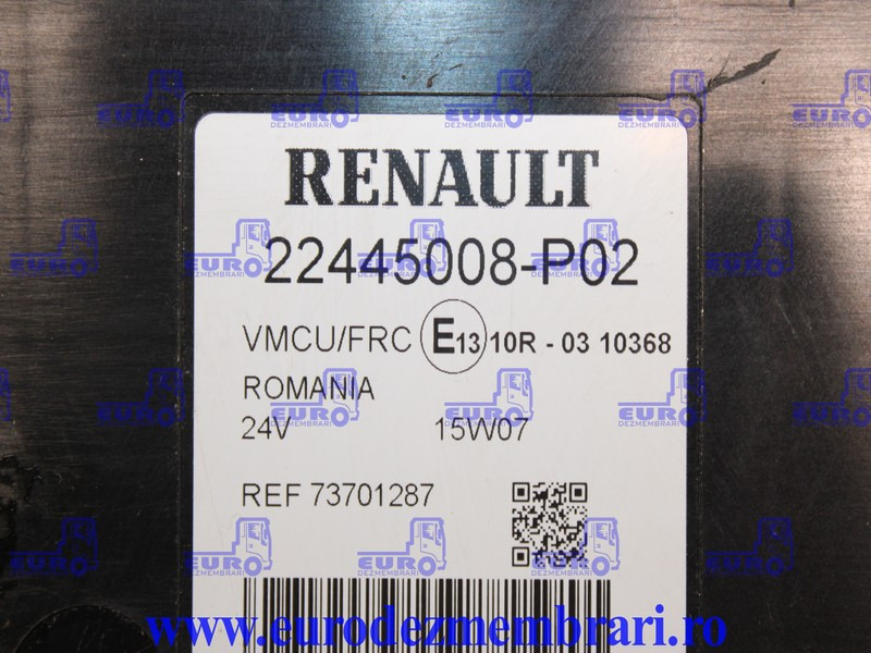 CALCULATOR VMCU RENAULT T 22445005, 22445008, 22777547, 23006079, 21936559 - Styreenhet for Lastebil: bilde 4 CALCULATOR VMCU RENAULT T 22445005, 22445008, 22777547, 23006079, 21936559 - Styreenhet for Lastebil: bilde 4