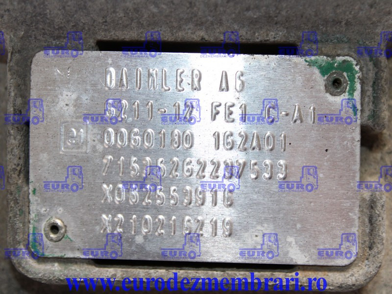 CUTIE DE VITEZE AUTOMATA CU RETARDER G211-12 FE1 MERCEDES ACTROS MP5 - Girkasse for Lastebil: bilde 5 CUTIE DE VITEZE AUTOMATA CU RETARDER G211-12 FE1 MERCEDES ACTROS MP5 - Girkasse for Lastebil: bilde 5