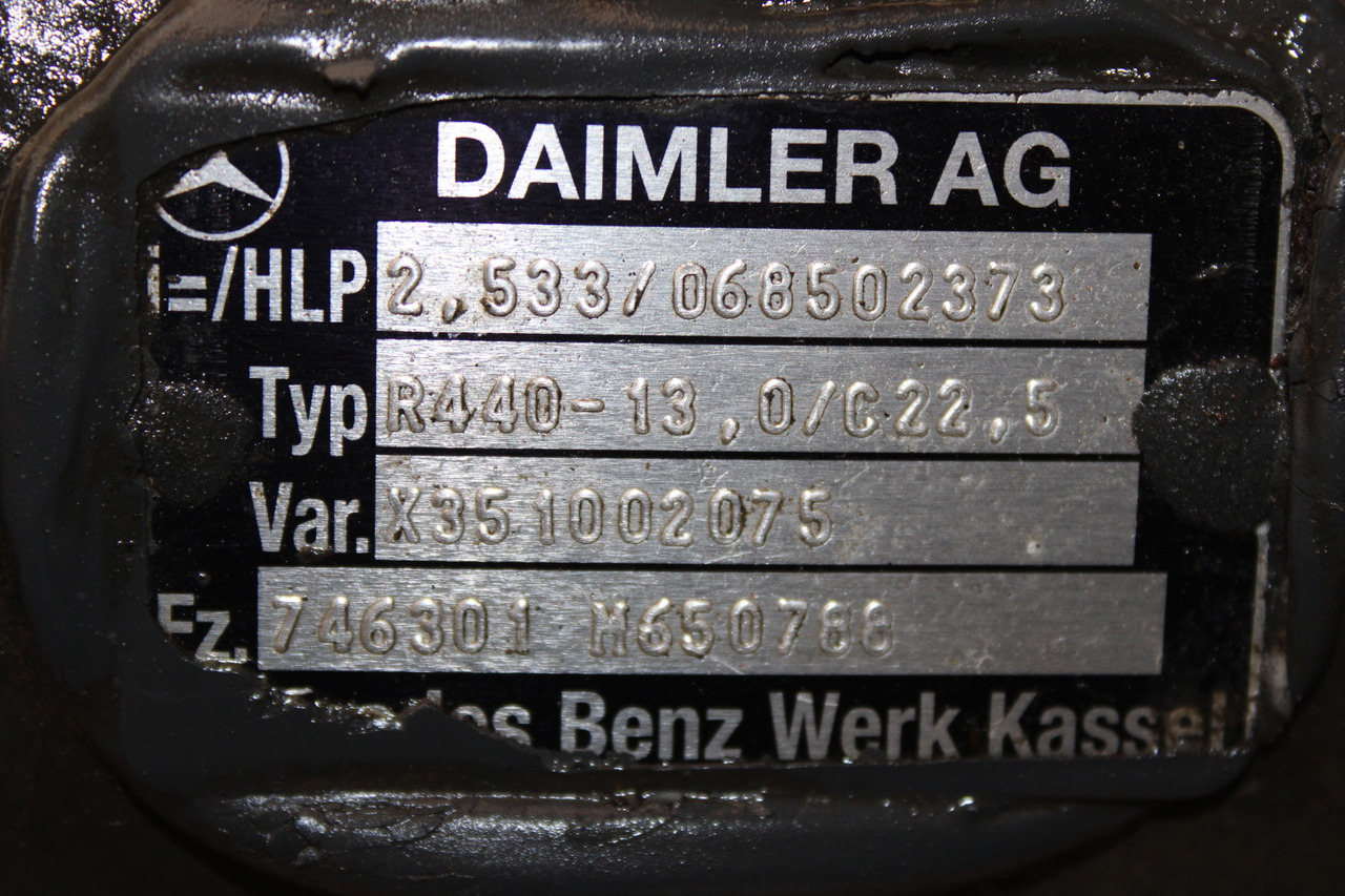 DIFERENTIAL MERCEDES ACTROS R=2,533 R440-13 X351002075, 068502373 - Differensial for Lastebil: bilde 3 DIFERENTIAL MERCEDES ACTROS R=2,533 R440-13 X351002075, 068502373 - Differensial for Lastebil: bilde 3