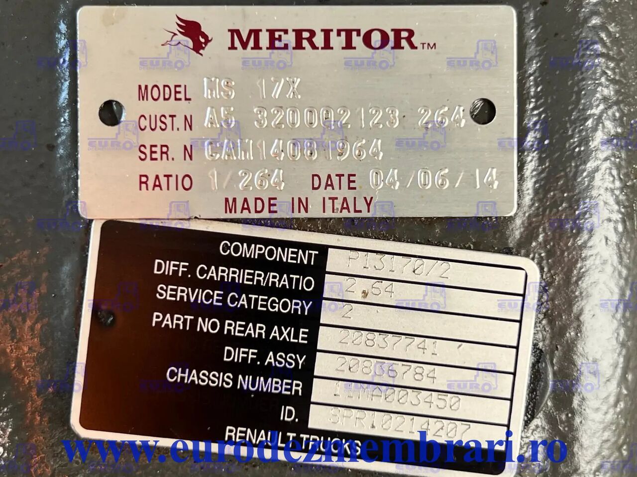 DIFERENTIAL RENAULT MS17X R=2.64 - Differensial for Lastebil: bilde 3 DIFERENTIAL RENAULT MS17X R=2.64 - Differensial for Lastebil: bilde 3