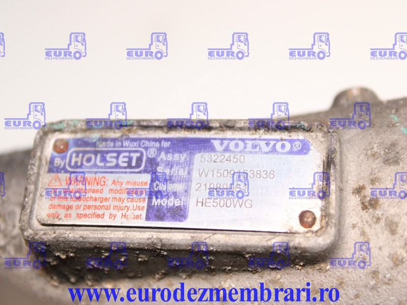 TURBOSUFLANTA VOLVO FH4 D13K 21989961, 21952490 - Turbolader for Lastebil: bilde 3 TURBOSUFLANTA VOLVO FH4 D13K 21989961, 21952490 - Turbolader for Lastebil: bilde 3