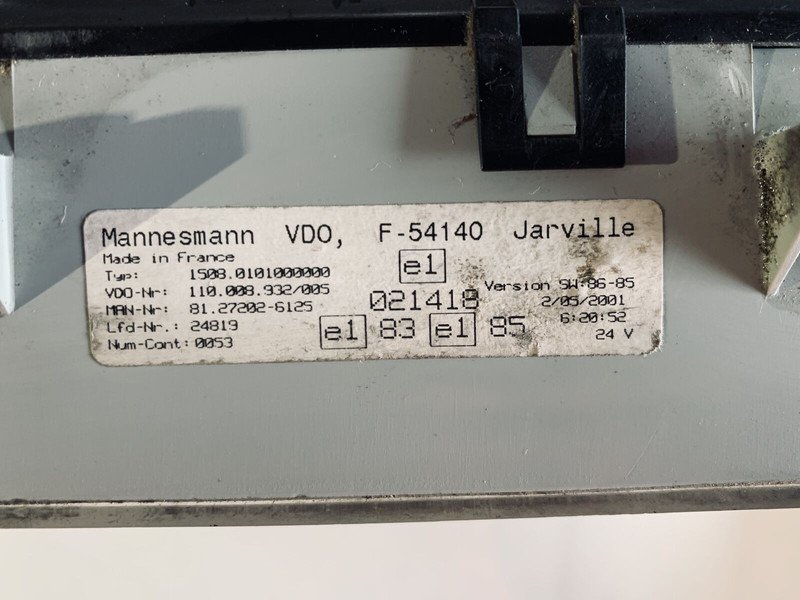 MAN VDO - Instrumentpanel: bilde 3 MAN VDO - Instrumentpanel: bilde 3