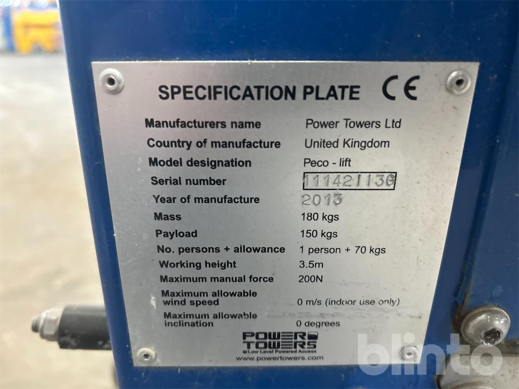 Power Tower Peco-Lift (2013) - Mastlift: bilde 5 Power Tower Peco-Lift (2013) - Mastlift: bilde 5