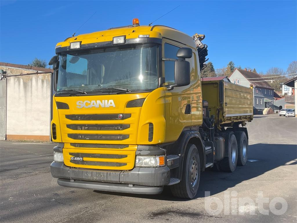 Scania G480 (2013) / HIAB 166 ES-4 HiDou - Tippbil, Kranbil: bilde 1 Scania G480 (2013) / HIAB 166 ES-4 HiDou - Tippbil, Kranbil: bilde 1