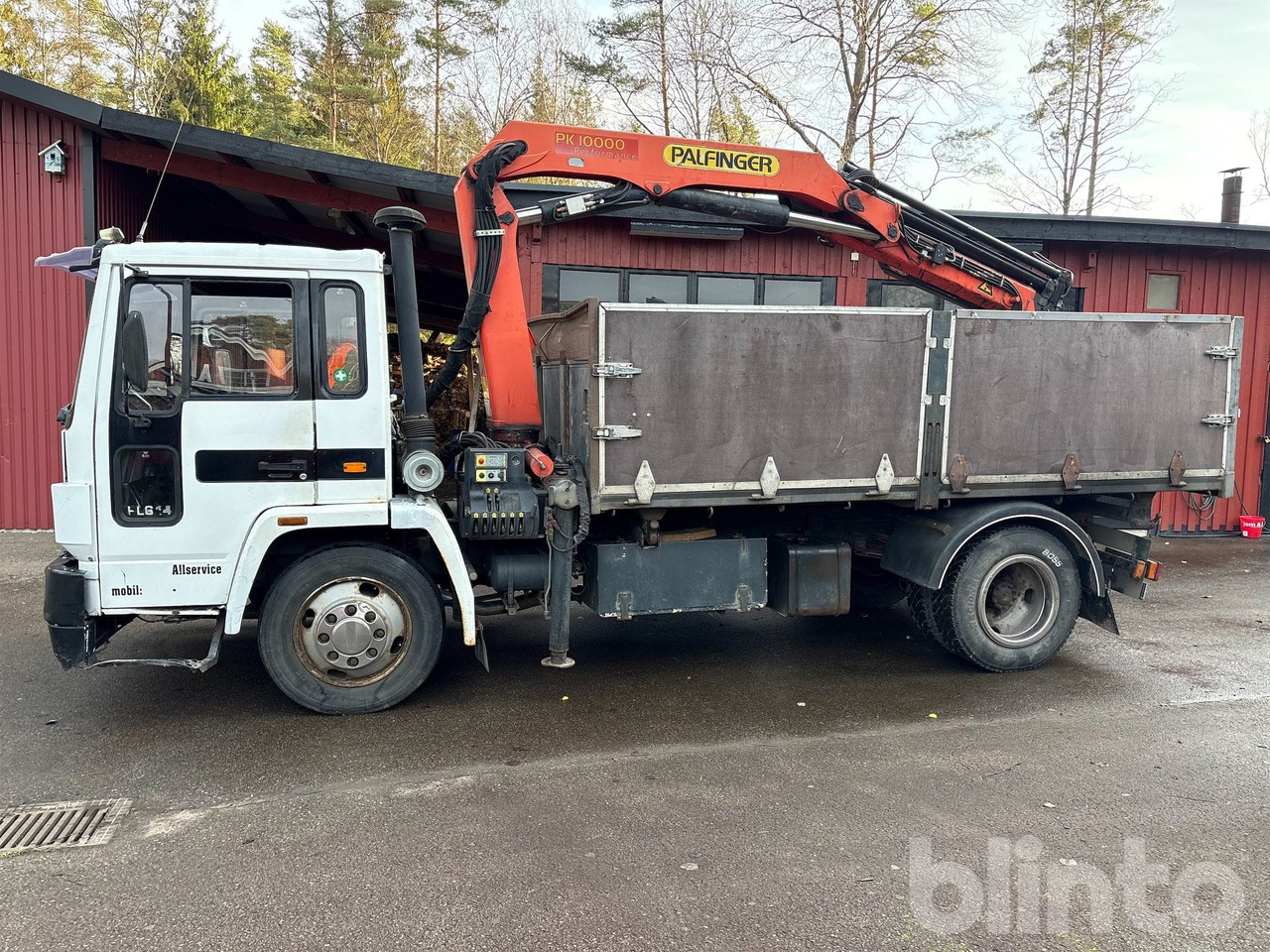 Tippbil, Kranbil VOLVO FL614 4X2: bilde 8