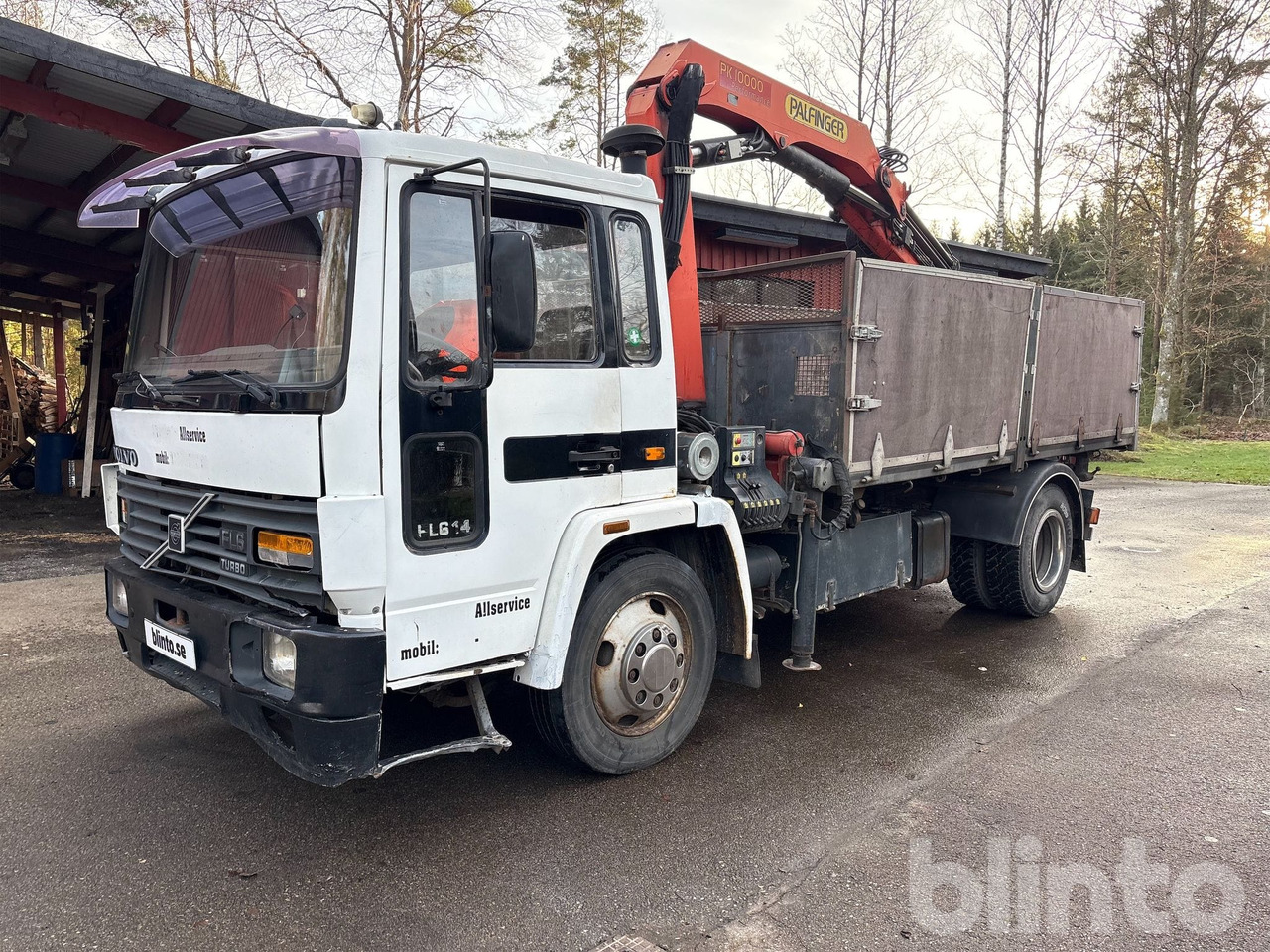 VOLVO FL614 4X2 - Tippbil, Kranbil: bilde 1 VOLVO FL614 4X2 - Tippbil, Kranbil: bilde 1