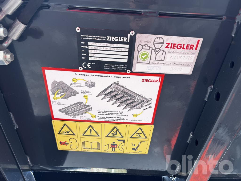 Ziegler Corn Champion 8-reihig 70 (2024) - Skjærebord for mais: bilde 5 Ziegler Corn Champion 8-reihig 70 (2024) - Skjærebord for mais: bilde 5