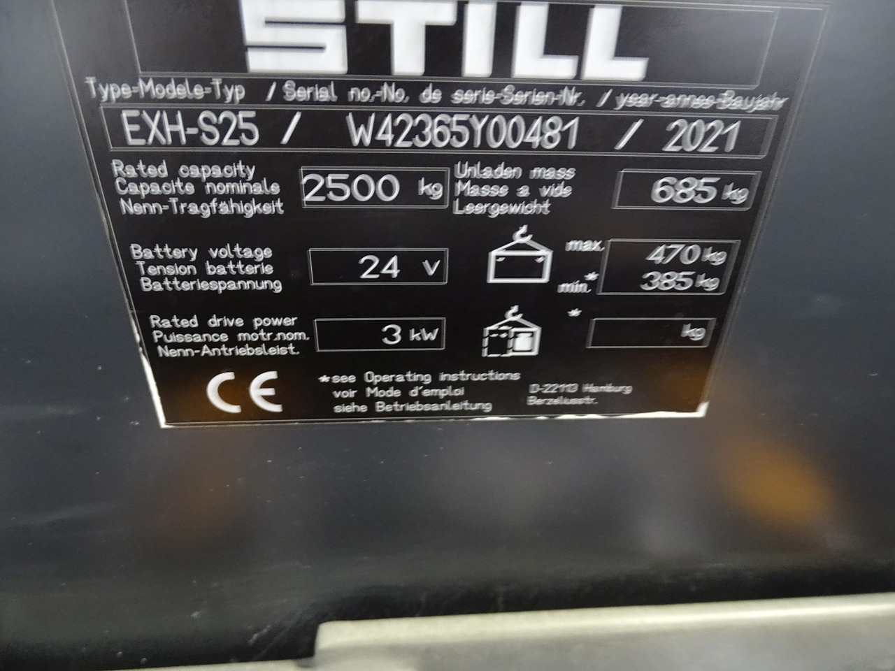 Still EXH-S25/2400MM - Lavtløftende truck: bilde 5 Still EXH-S25/2400MM - Lavtløftende truck: bilde 5