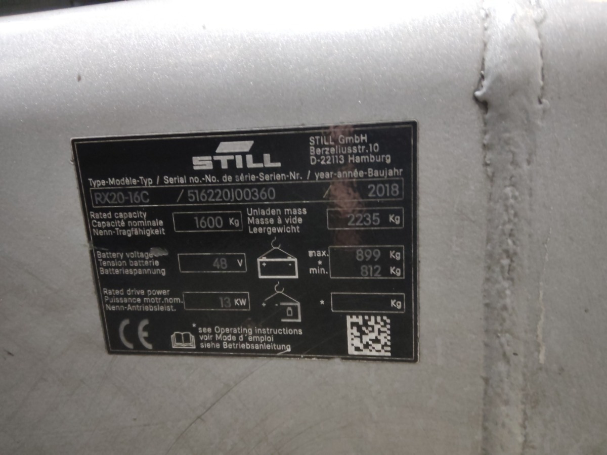 Still RX20-16C - El-truck: bilde 5 Still RX20-16C - El-truck: bilde 5