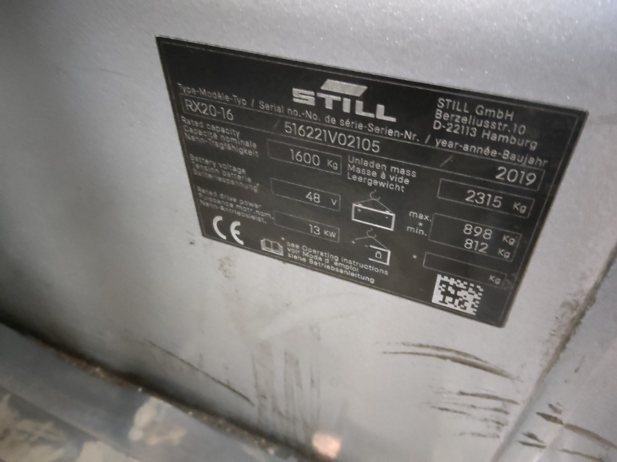 Still RX2016/LIION - El-truck: bilde 5 Still RX2016/LIION - El-truck: bilde 5
