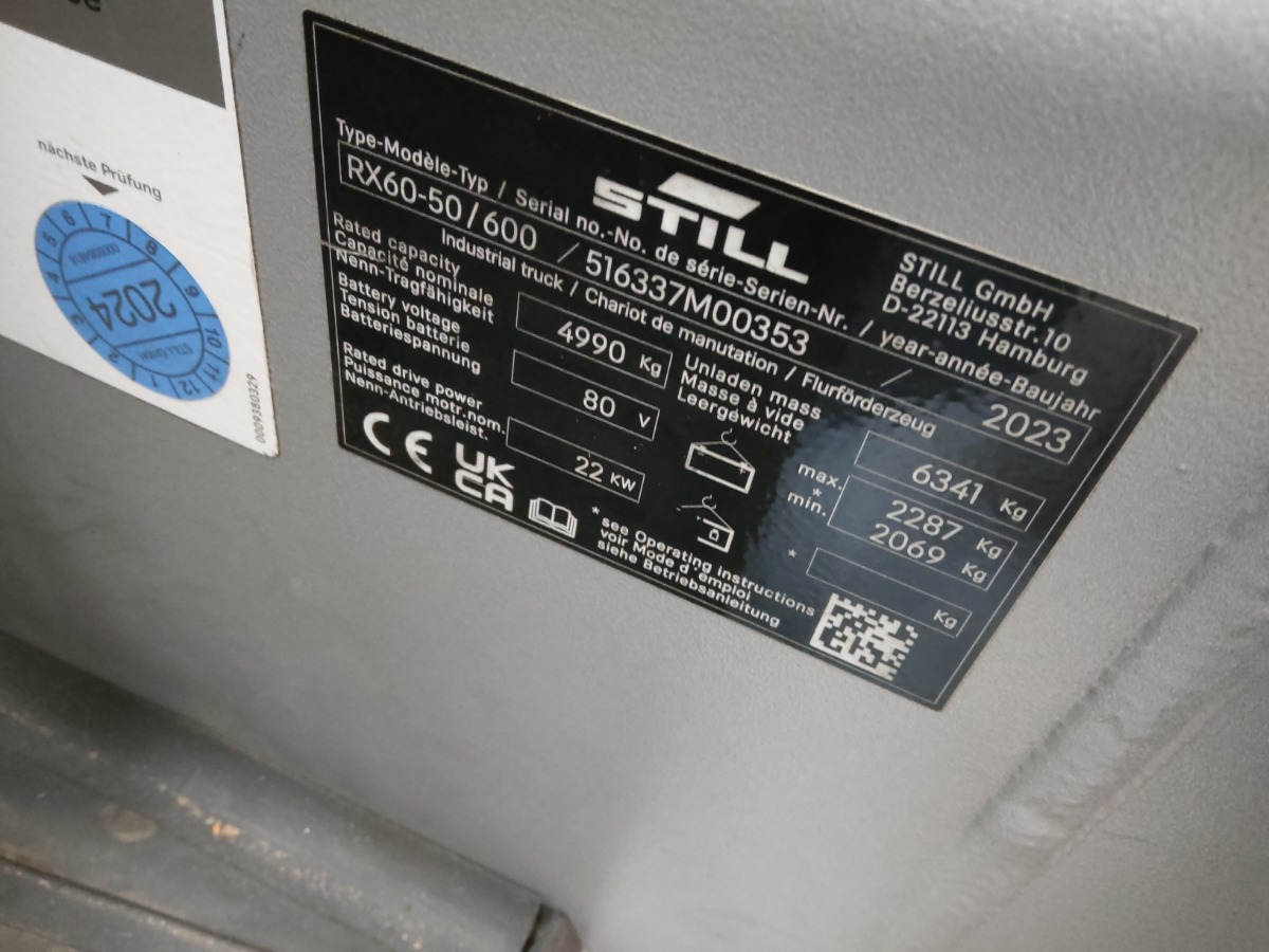 Still RX60-50/600 - El-truck: bilde 5 Still RX60-50/600 - El-truck: bilde 5