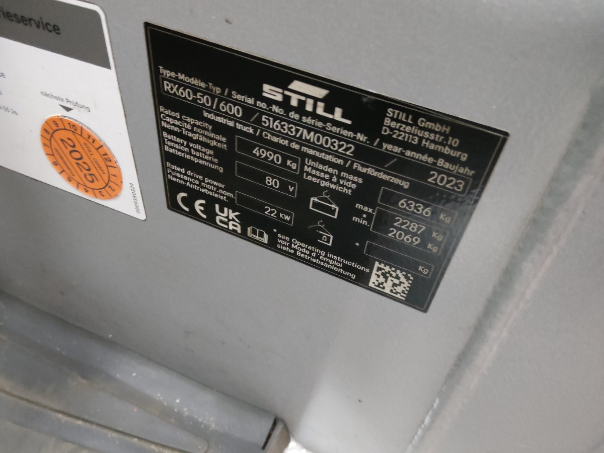 Still RX60-50/600 - El-truck: bilde 5 Still RX60-50/600 - El-truck: bilde 5