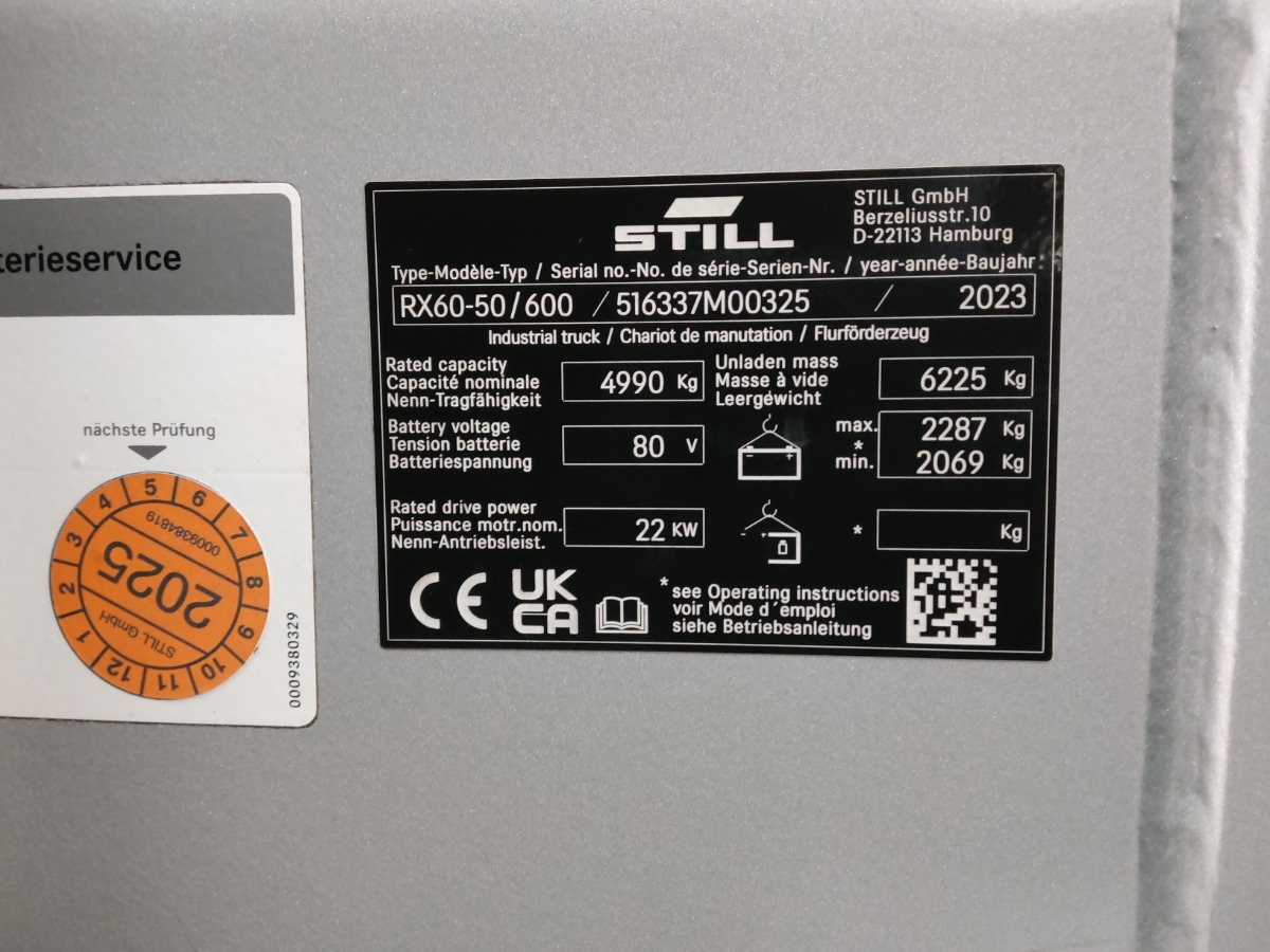 Still RX60-50/600 - El-truck: bilde 5 Still RX60-50/600 - El-truck: bilde 5
