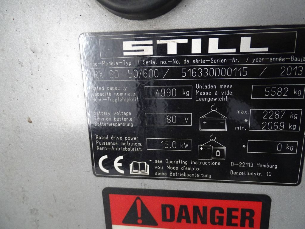 Still RX60-50/600 - El-truck: bilde 5 Still RX60-50/600 - El-truck: bilde 5