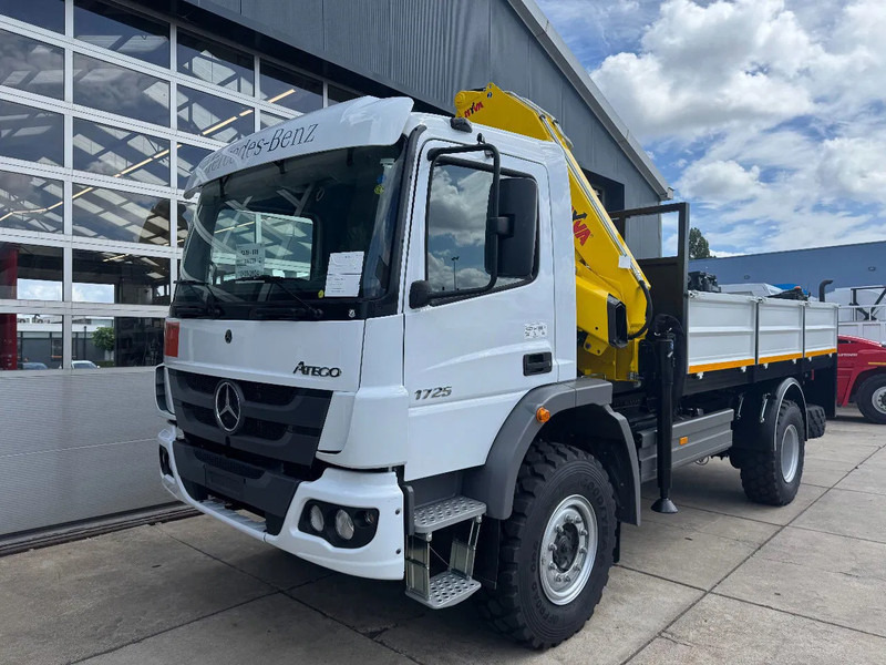 Mercedes-Benz Atego Atego 1725 4x4 Flatbed with Hyva HB120 Crane - Kranbil: bilde 3 Mercedes-Benz Atego Atego 1725 4x4 Flatbed with Hyva HB120 Crane - Kranbil: bilde 3