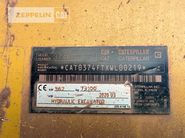 Cat 374FL - Beltegraver: bilde 2 Cat 374FL - Beltegraver: bilde 2