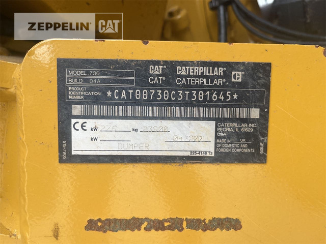 Cat 730-04A - Rammestyrt dumper: bilde 2 Cat 730-04A - Rammestyrt dumper: bilde 2