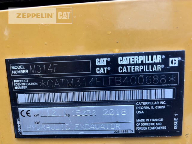 Cat M314F - Hjulgraver: bilde 2 Cat M314F - Hjulgraver: bilde 2