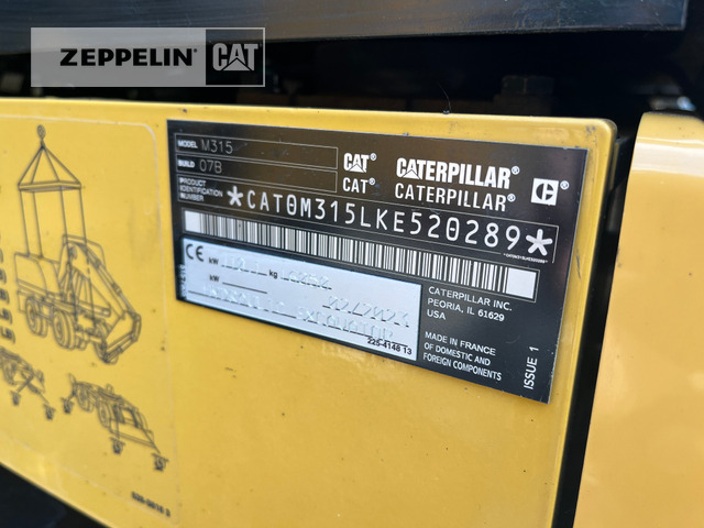 Cat M315-07A - Hjulgraver: bilde 2 Cat M315-07A - Hjulgraver: bilde 2